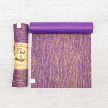 Yoga Mat - Jute (Purple)